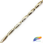 1/4" Gold Rectangle Plastic Stud Trim PST-053