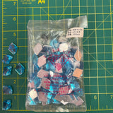 CLOSEOUT! Turquoise Acrylic Stones (sold per pack), A10