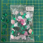 CLOSEOUT! Kelly Green Acrylic Stones (sold per pack), A6