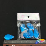 Neon Blue Resin Stones