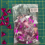 CLOSEOUT! Fuchsia Acrylic Stones (sold per pack), A34