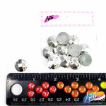 Metallic Silver Resin Stones