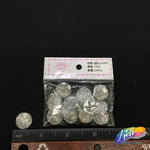 Silver Glitter Resin Stones, YF01
