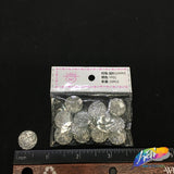 Silver Glitter Resin Stones, YF01