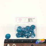 Turquoise Glitter Resin Stones, YF05