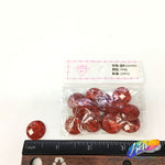 Red Glitter Resin Stones, YF06