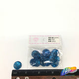 Blue Glitter Resin Stones, YF07