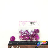 Fuchsia Glitter Resin Stones, YF08