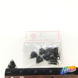 Black Glitter Resin Stones, YF02