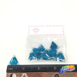 Turquoise Glitter Resin Stones, YF05