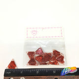 Red Glitter Resin Stones, YF06