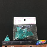 Teal Glitter Resin Stones, YF22