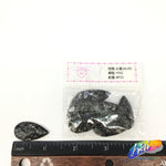Black Glitter Resin Stones, YF02