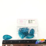 Turquoise Glitter Resin Stones, YF05