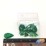 Green Glitter Resin Stones, YF21