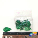 Green Glitter Resin Stones, YF21