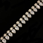 7/8” Teardrop Rhinestone Plastic Stud Trim, PST-070