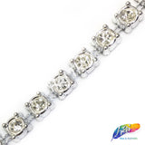 5/16" Round Plastic Stud Trim w/ Rhinestones, PST-068