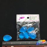 Neon Blue Resin Stones