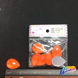 Neon  Orange Resin Stones