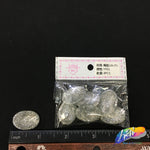 Silver Glitter Resin Stones, YF01