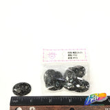Black Glitter Resin Stones, YF02