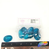 Turquoise Glitter Resin Stones, YF05