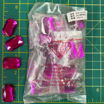 CLOSEOUT! Fuchsia Acrylic Stones (sold per pack), A34