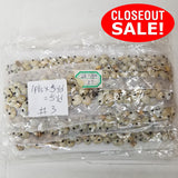 CLOSEOUT! 5 yards Antique Shell Beaded Trim on White Mesh , COT-004