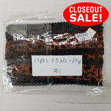 CLOSEOUT! 5 yards Gold Lt Gold Cheetah Print Pleated Trim with Black Lace Edge , COT-049