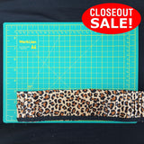 CLOSEOUT! 5 yards Leopard Print Pleated Trim , COT-050