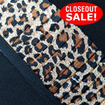 CLOSEOUT! 5 yards Leopard Print Pleated Trim , COT-050