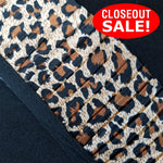 CLOSEOUT! 5 yards Leopard Print Pleated Trim , COT-050