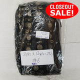 CLOSEOUT! 13 yards Gold Coins Sequins Trim on Black Mesh , COT-037