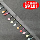 CLOSEOUT! 10 yards Colorful Beaded Fringe , COT-109