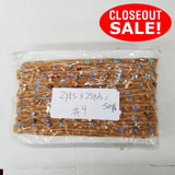 CLOSEOUT! 6.5 yards Assorted Flower Shape Sequins on Camel Color Velvet Ribbon , COT-047