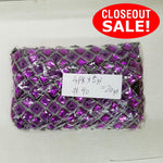 CLOSEOUT! 5 yards Purple Diamond Embroidered Trim , COT-249