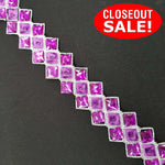 CLOSEOUT! 5 yards Printed Stones Embroidered Trim , COT-249
