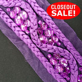 CLOSEOUT! 4.5 yards Acrylic Stones Braided Trim, Available in 6 Different Colors, COT-157