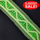 CLOSEOUT! 4.5 yards Acrylic Stones Braided Trim, Available in 6 Different Colors, COT-157