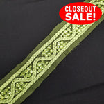 CLOSEOUT! 4.5 yards Acrylic Stones Braided Trim, Available in 6 Different Colors, COT-157