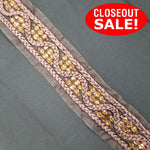 CLOSEOUT! 4.5 yards Acrylic Stones Braided Trim, Available in 6 Different Colors, COT-157