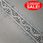 CLOSEOUT! 4.5 yards Acrylic Stones Braided Trim, Available in 6 Different Colors, COT-157