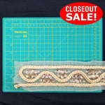 CLOSEOUT! 4.5 yards Acrylic Stones Braided Trim, Available in 6 Different Colors, COT-157