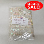 CLOSEOUT! 9 yards Paillettes Sequin Beaded Fringe , Available in 6 Different Colors , COT-113