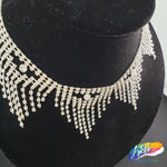 2" Dangling Crystal Rhinestone Cupchain Fringe, RF-028