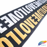 1 1/2" LOVE Metallic Sequins Elastic, EST-002