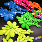 Neon Resin Stone Motif Applique (sold by pair), NAS-005