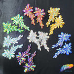 Color AB Resin Stone Motif Applique (sold by pair), NAS-002
