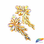 Color AB Resin Stone Motif Applique (sold by pair), NAS-002